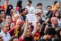 Spanish community in Belgium protesting against Spanish Monarchy