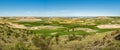 Spanish countryside in spring Castrillo de Duero, Castilla y Leon, Spain