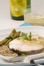 Spanish cuisine. Hake Basque style. Royalty Free Stock Photo