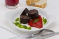 Spanish Cuisine. Morcilla de Burgos. Black Pudding. Royalty Free Stock Photo