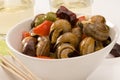 Spanish cuisine. Snails in sauce. Royalty Free Stock Photo