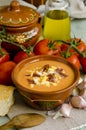 Spanish Cuisune. Salmorejo. Royalty Free Stock Photo