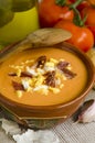 Spanish Cuisune. Salmorejo. Royalty Free Stock Photo