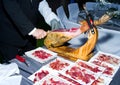 Spanish cured ham Royalty Free Stock Photo