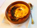 Spanish dessert Crema catalana Royalty Free Stock Photo