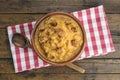 Spanish double-mashed or bobbed potatoes Royalty Free Stock Photo