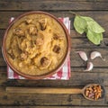 Spanish double-mashed or bobbed potatoes Royalty Free Stock Photo