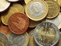 Spanish Euro coins Royalty Free Stock Photo