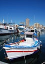 Spanish fishing boats, Fuengirola. Royalty Free Stock Photo