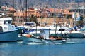 Spanish fishing boats, Fuengirola. Royalty Free Stock Photo