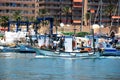 Spanish fishing boats, Fuengirola. Royalty Free Stock Photo