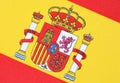 Spanish Flag Royalty Free Stock Photo