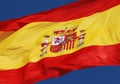 Spanish flag Royalty Free Stock Photo