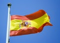 Spanish Flag Royalty Free Stock Photo