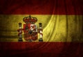 Spanish flag Royalty Free Stock Photo