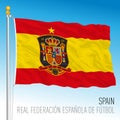 Spanish flag with national football federation logo