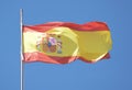 Spanish Flag. Royalty Free Stock Photo