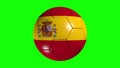 Spanish flagged football.