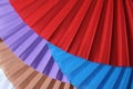 Traditional colourful flamenco fans Royalty Free Stock Photo