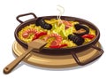 Spanish food paella