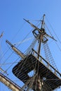 Spanish galleon mast Royalty Free Stock Photo