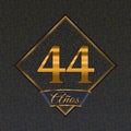 Spanish golden number 44 templates