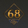 Spanish golden number 68 templates