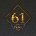 Spanish golden number 61 templates