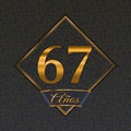 Spanish golden number 67 templates