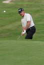 Spanish golfer Miguel Angel Jimenez hitiing the ball
