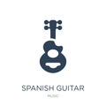 spanish guitar icon in trendy design style. spanish guitar icon isolated on white background. spanish guitar vector icon simple Royalty Free Stock Photo