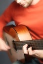 Spanish guitar man Royalty Free Stock Photo