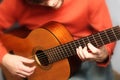 Spanish guitar man Royalty Free Stock Photo