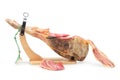 Spanish ham. Jamon Serrano Royalty Free Stock Photo