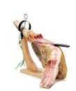 Spanish ham. Jamon Serrano Royalty Free Stock Photo