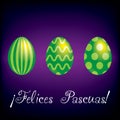 Bright Happy Easter Egg card Royalty Free Stock Photo