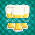 Happy Father`s Day beer card