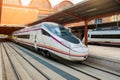 Spanish highspeed train AVE in Chamartin Station