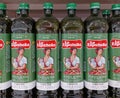 spanish La Espanola olive oil bottles in a supermarket Royalty Free Stock Photo