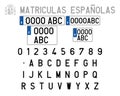 Spanish License Plates