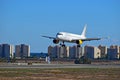 Flying Low At Alicante Airport Vueling Airlines Royalty Free Stock Photo