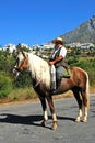 Spanish man on horse, Marbella.