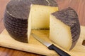 Spanish manchego cheese Royalty Free Stock Photo