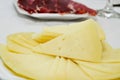 Spanish manchego cheese tapas Royalty Free Stock Photo