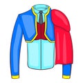 Spanish matador suit icon, cartoon style