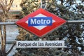 Spanish Metro Sign