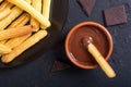 Spanish and mexican dessert churros Royalty Free Stock Photo