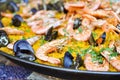 Spanish Paella Close Up Royalty Free Stock Photo