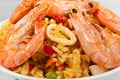 Spanish Paella Close Up Royalty Free Stock Photo