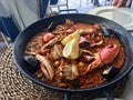 Spanish paella, nice dinner in Menorca